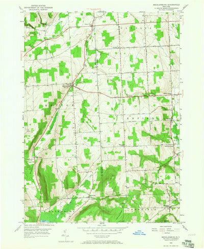 United States Geological Survey Mecklenburg, NY (1950, 24000-Scale) digital map