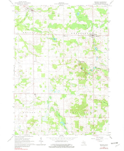 United States Geological Survey Mecosta, MI (1979, 24000-Scale) digital map