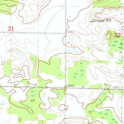 United States Geological Survey Mecosta, MI (1979, 24000-Scale) digital map