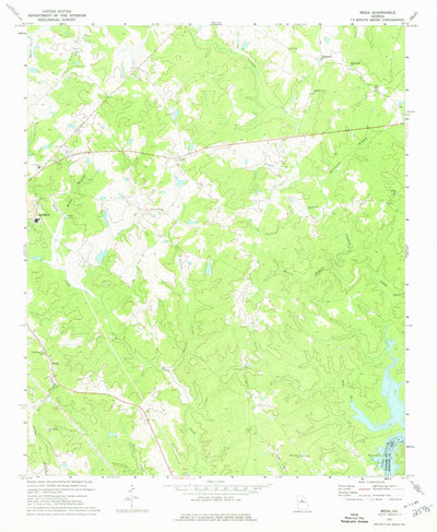 United States Geological Survey Meda, GA (1972, 24000-Scale) digital map