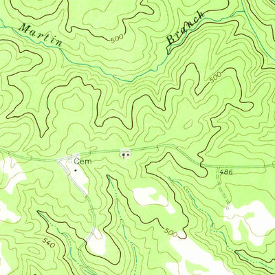 United States Geological Survey Meda, GA (1972, 24000-Scale) digital map