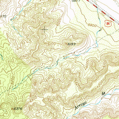 United States Geological Survey Medanales, NM (1953, 24000-Scale) digital map