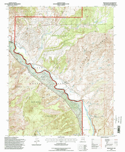 United States Geological Survey Medanales, NM (1995, 24000-Scale) digital map