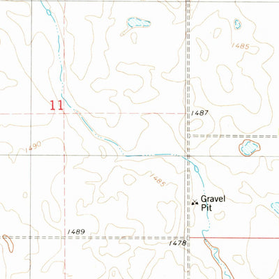 United States Geological Survey Medberry, ND (1982, 24000-Scale) digital map
