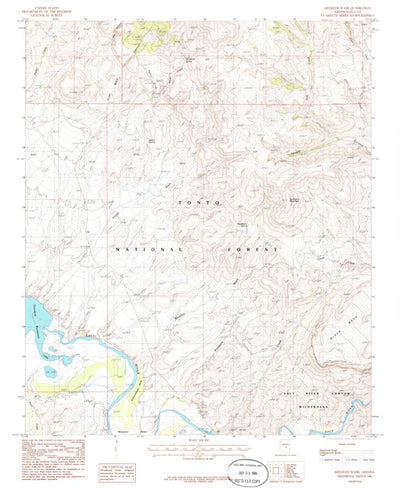 United States Geological Survey Meddler Wash, AZ (1986, 24000-Scale) digital map