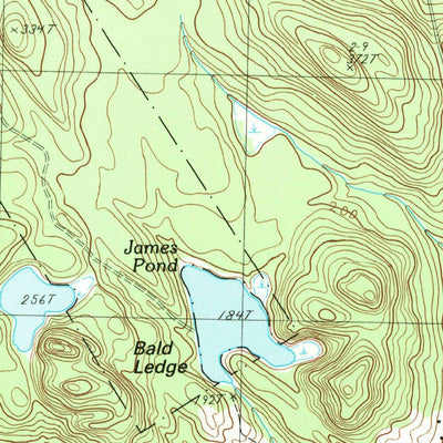 United States Geological Survey Meddybemps Lake East, ME (1987, 24000-Scale) digital map