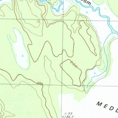 United States Geological Survey Meddybemps Lake West, ME (1987, 24000-Scale) digital map