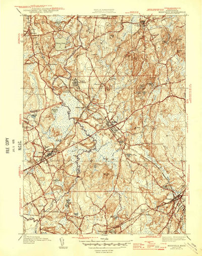 United States Geological Survey Medfield, MA (1946, 31680-Scale) digital map