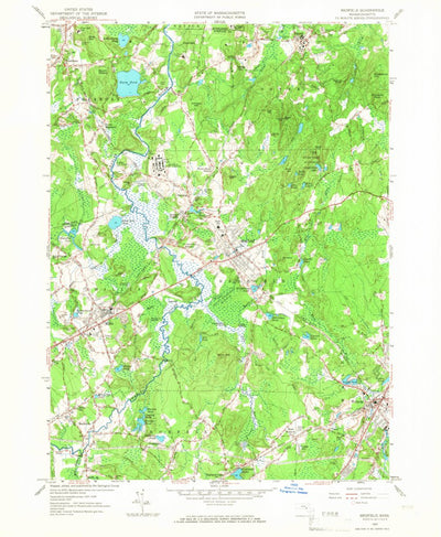 United States Geological Survey Medfield, MA (1957, 24000-Scale) digital map