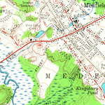 United States Geological Survey Medfield, MA (1957, 24000-Scale) digital map