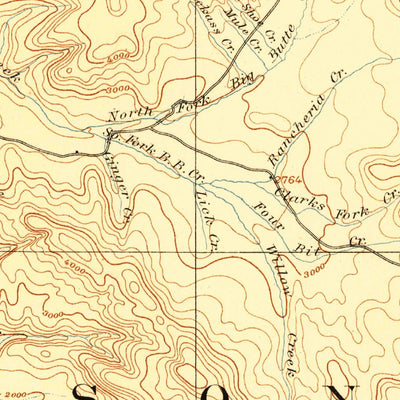 United States Geological Survey Medford E, OR-CA (1893, 250000-Scale) digital map