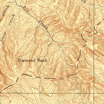 United States Geological Survey Medford E, OR-CA (1893, 250000-Scale) digital map