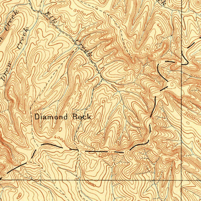 United States Geological Survey Medford E, OR-CA (1893, 250000-Scale) digital map