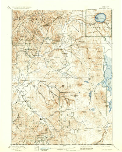 United States Geological Survey Medford E, OR-CA (1897, 250000-Scale) digital map