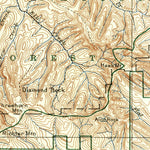 United States Geological Survey Medford E, OR-CA (1897, 250000-Scale) digital map