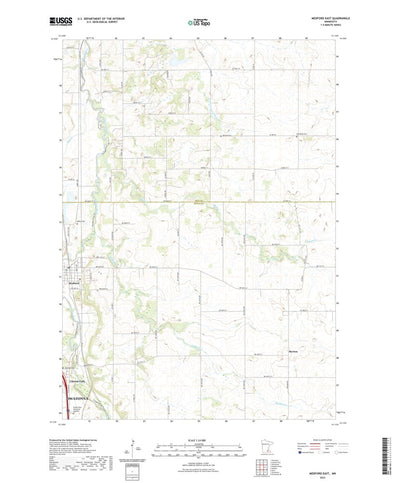 United States Geological Survey Medford East, MN (2022, 24000-Scale) digital map
