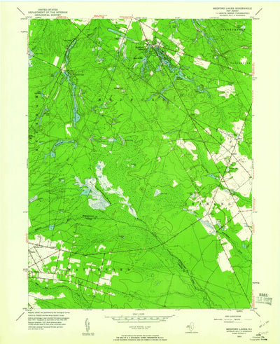 United States Geological Survey Medford Lakes, NJ (1953, 24000-Scale) digital map
