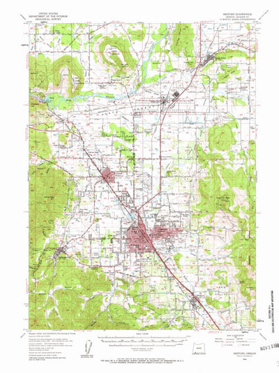 United States Geological Survey Medford, OR (1954, 62500-Scale) digital map