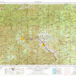 United States Geological Survey Medford, OR-CA (1955, 250000-Scale) digital map