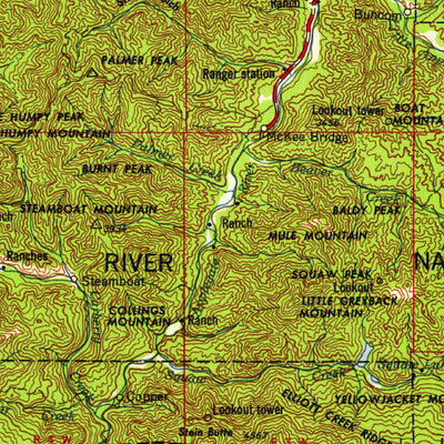 United States Geological Survey Medford, OR-CA (1958, 250000-Scale) digital map