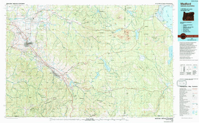 United States Geological Survey Medford, OR-CA (1978, 100000-Scale) digital map