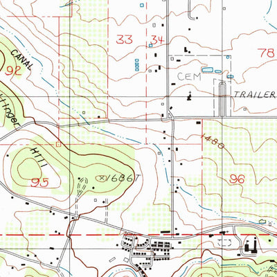 United States Geological Survey Medford West, OR (1983, 24000-Scale) digital map