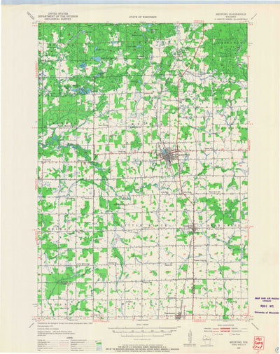 United States Geological Survey Medford, WI (1951, 48000-Scale) digital map