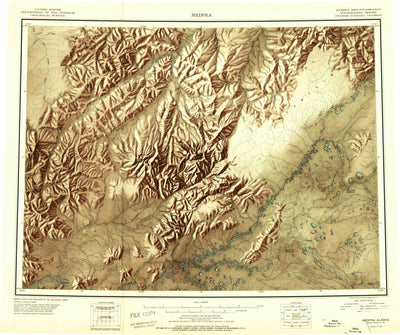 United States Geological Survey Medfra, AK (1950, 250000-Scale) digital map