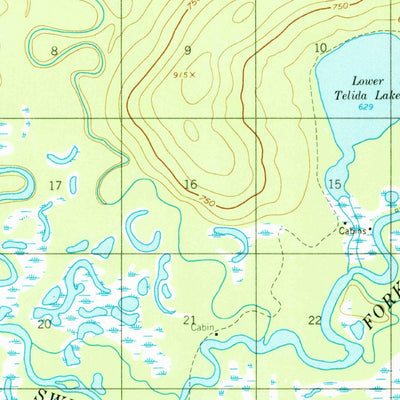 United States Geological Survey Medfra B-1, AK (1958, 63360-Scale) digital map