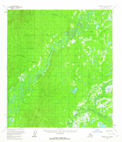 United States Geological Survey Medfra B-2, AK (1958, 63360-Scale) digital map