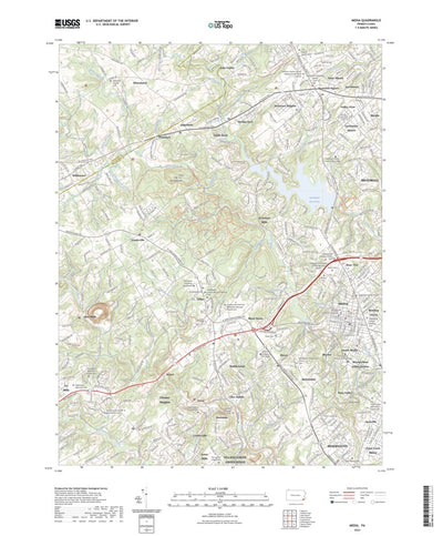 United States Geological Survey Media, PA (2023, 24000-Scale) digital map