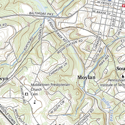 United States Geological Survey Media, PA (2023, 24000-Scale) digital map