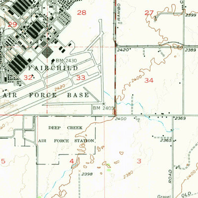 United States Geological Survey Medical Lake, WA (1954, 62500-Scale) digital map