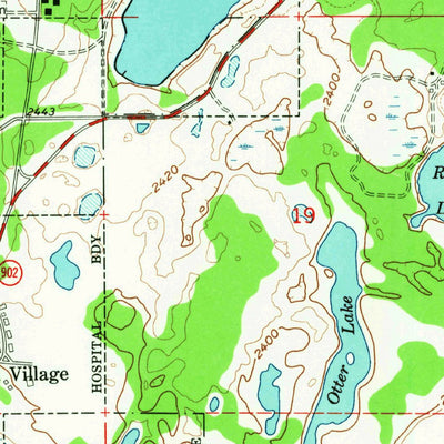 United States Geological Survey Medical Lake, WA (1963, 24000-Scale) digital map
