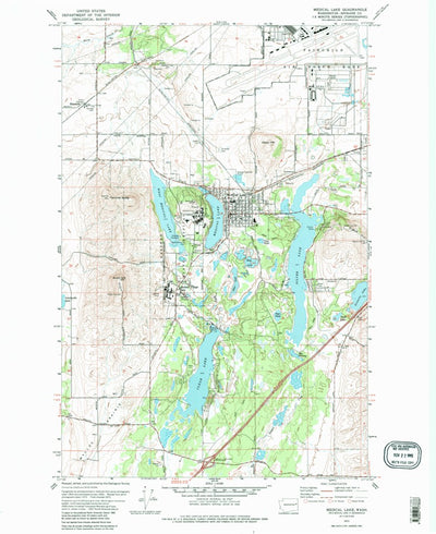 United States Geological Survey Medical Lake, WA (1973, 24000-Scale) digital map