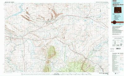 United States Geological Survey Medicine Bow, WY (1980, 100000-Scale) digital map