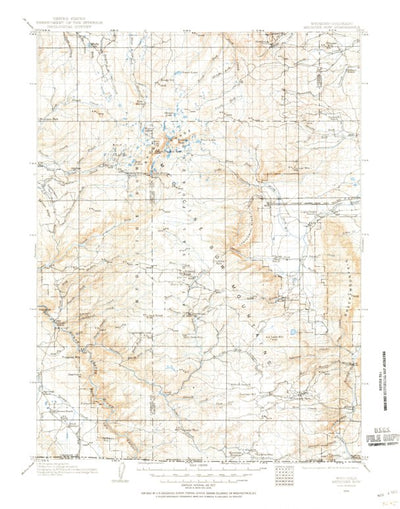United States Geological Survey Medicine Bow, WY-CO (1906, 125000-Scale) digital map
