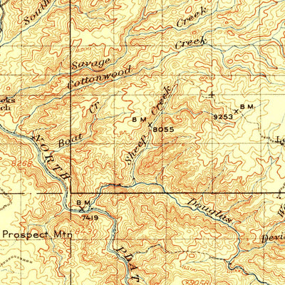 United States Geological Survey Medicine Bow, WY-CO (1908, 125000-Scale) digital map