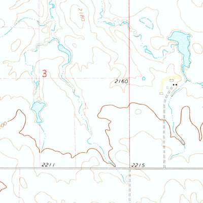 United States Geological Survey Medicine Butte SE, ND (1972, 24000-Scale) digital map