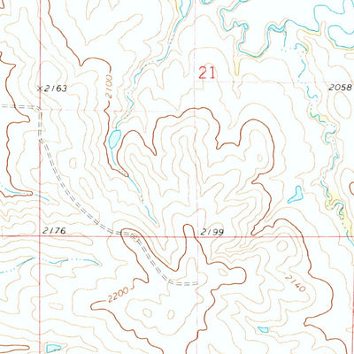 United States Geological Survey Medicine Butte SE, ND (1972, 24000-Scale) digital map
