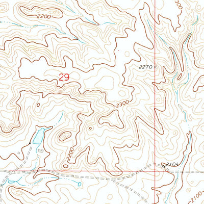 United States Geological Survey Medicine Butte SW, ND (1972, 24000-Scale) digital map