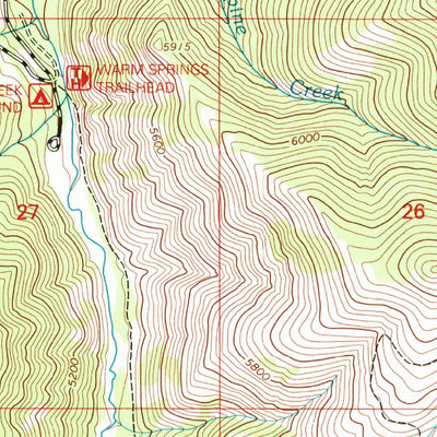 United States Geological Survey Medicine Hot Springs, MT (1998, 24000-Scale) digital map