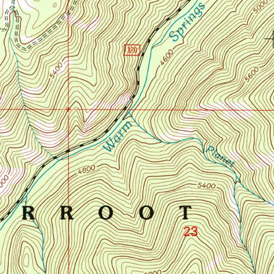 United States Geological Survey Medicine Hot Springs, MT (1998, 24000-Scale) digital map