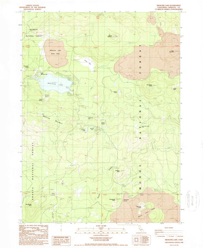 United States Geological Survey Medicine Lake, CA (1988, 24000-Scale) digital map