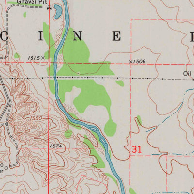 United States Geological Survey Medicine Lodge, KS (1973, 24000-Scale) digital map