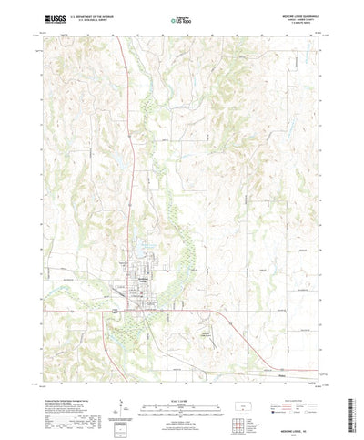United States Geological Survey Medicine Lodge, KS (2022, 24000-Scale) digital map