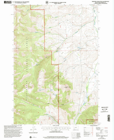 United States Geological Survey Medicine Lodge Peak, MT (1997, 24000-Scale) digital map