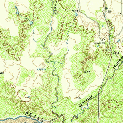 United States Geological Survey Medicine Mound, TX (1958, 62500-Scale) digital map