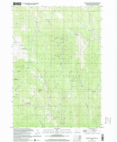 United States Geological Survey Medicine Mountain, SD (1998, 24000-Scale) digital map