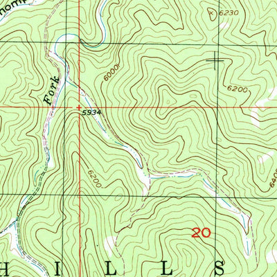 United States Geological Survey Medicine Mountain, SD (1998, 24000-Scale) digital map